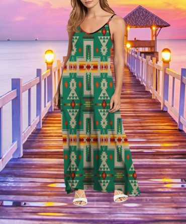 Tribe Design Native American Maxi Dress