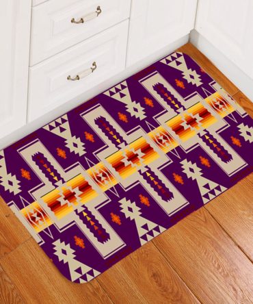 Purrple Tribe Design Native American Doormat