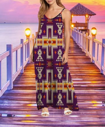 Tribe Design Native American Maxi Dress