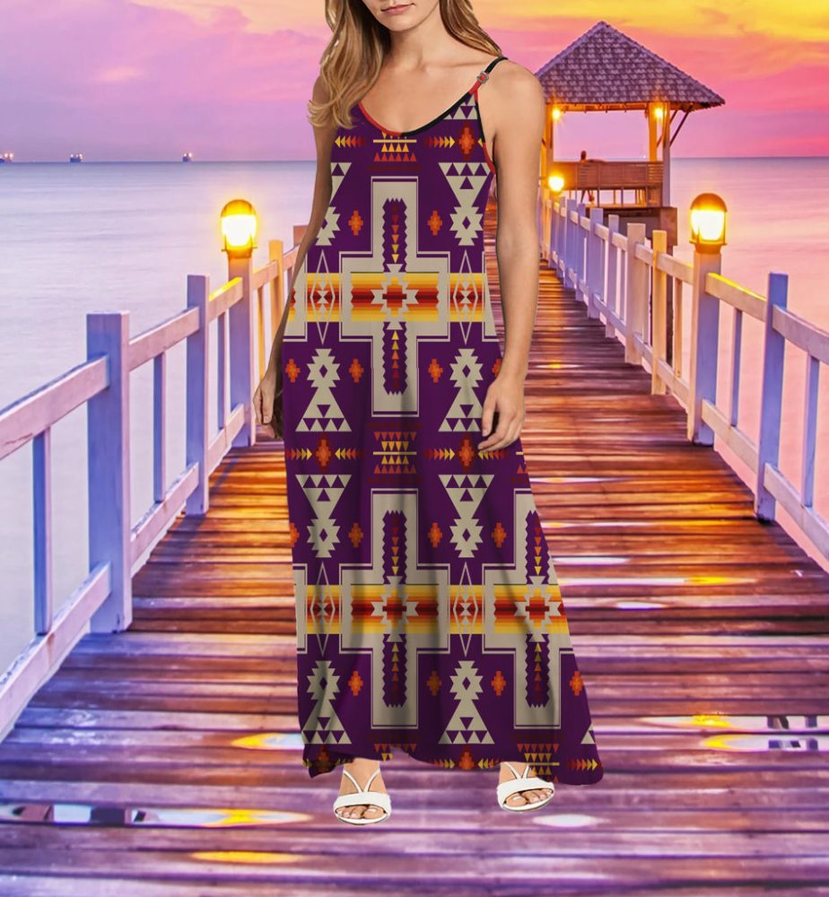 Tribe Design Native American Maxi Dress