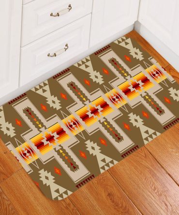 Light Brown Tribe Design Native American Doormat