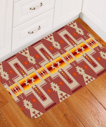Tan Tribe Design Native American Doormat