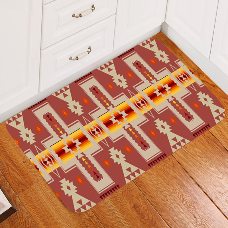 Tan Tribe Design Native American Doormat
