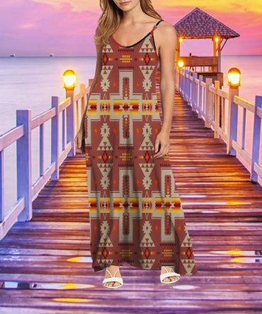 Tribe Design Native American Maxi Dress