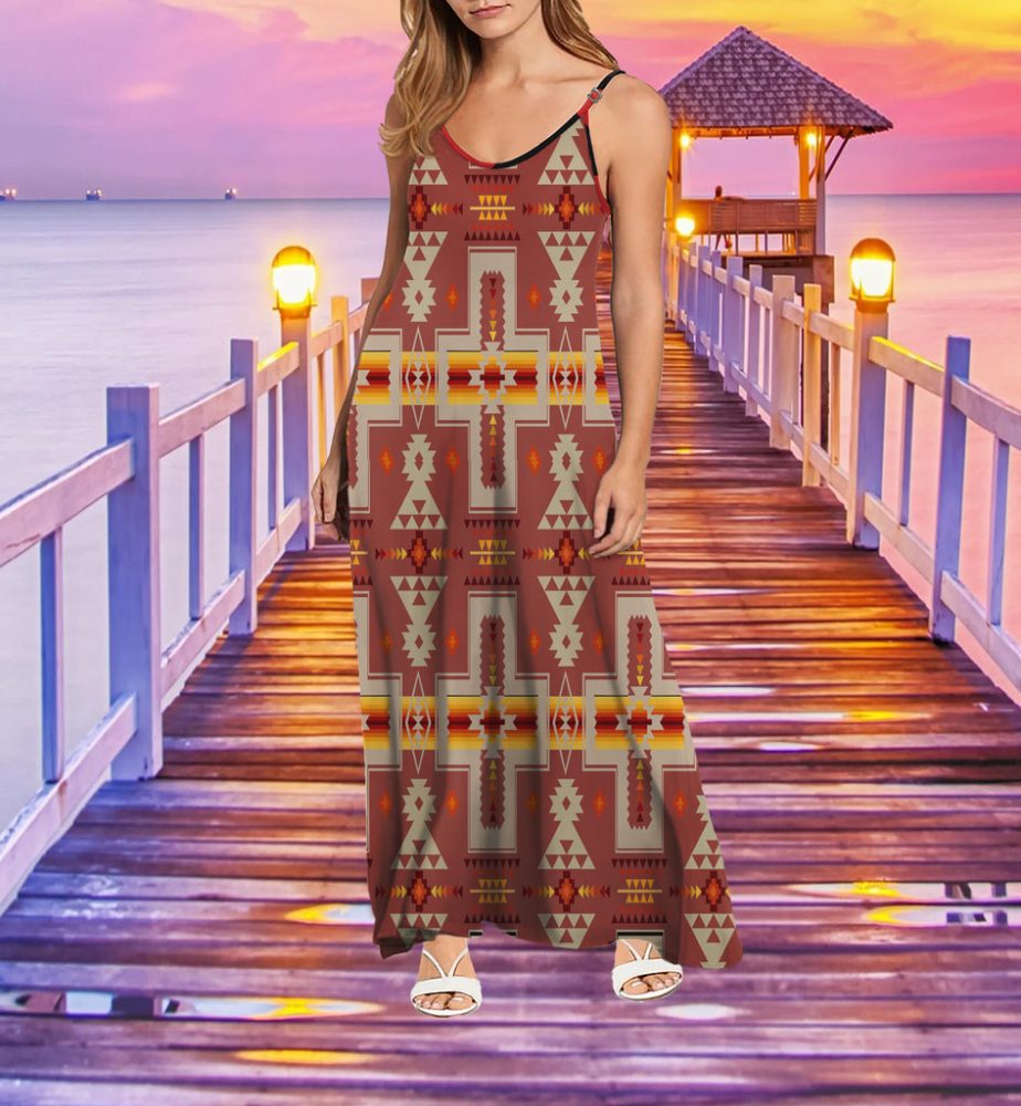 Tribe Design Native American Maxi Dress