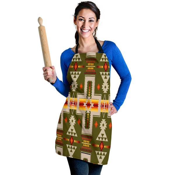 Green Tribe Design Native American Apron - Image 3