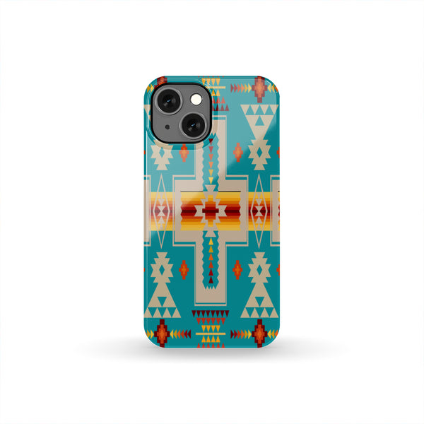 Turquoise Tribe Design Native American Phone Case - Image 3