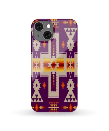 Purrple Tribe Design Native American Phone Case