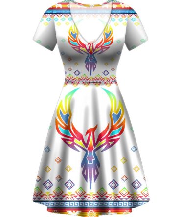 Phoenix Rising Neck Dress