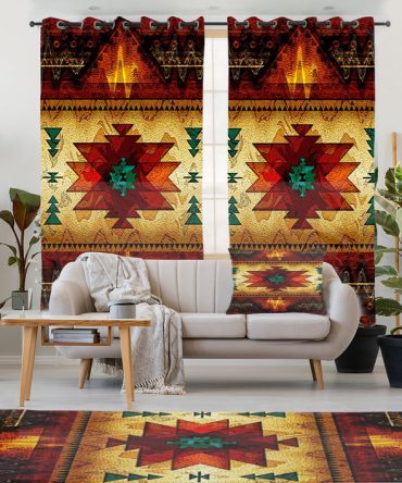 United Tribes Brown Design Native American Combo Living Room