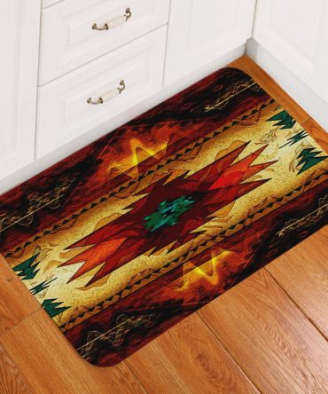 United Tribes Brown Design Native American Doormat
