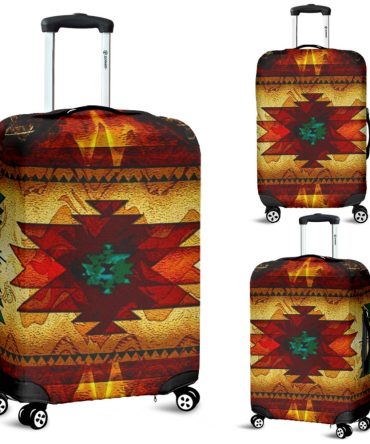 United Tribes Brown Design Native American Luggage Covers