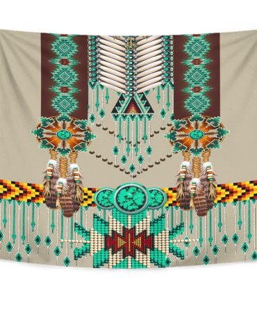 Green Pattern Breastplate Tapestry