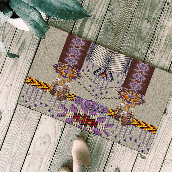 Purple Pattern Breastplate Native Doormat - Image 3