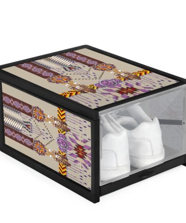 Purple Pattern Breastplate Shoe Organizer