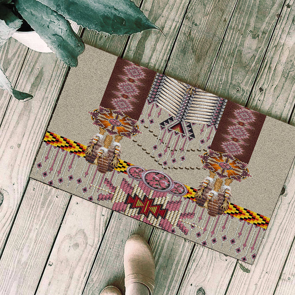 Pink Pattern Breastplate Native Doormat - Image 3