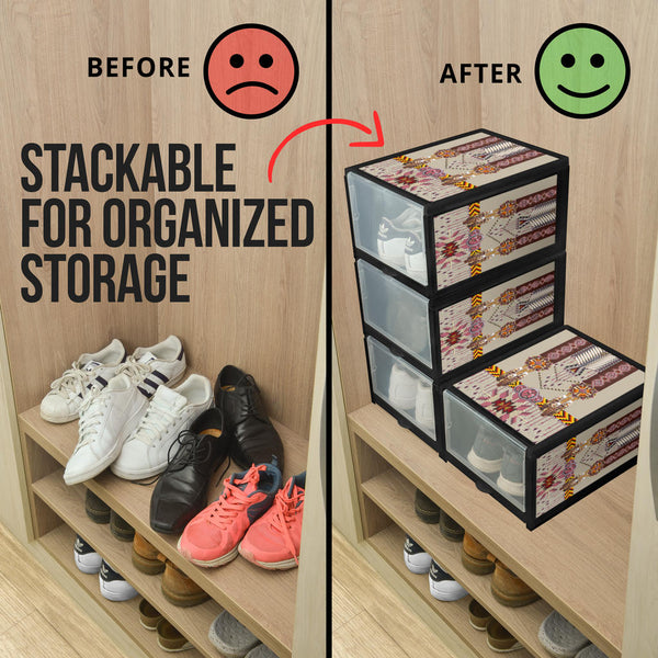 Pink Pattern Breastplate Shoe Organizer - Image 3