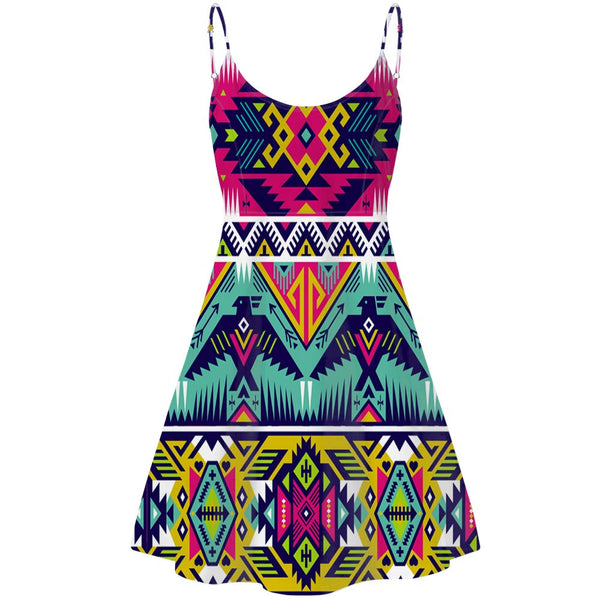 Full Color Thunder Bird Native American Strings Dress - Image 2