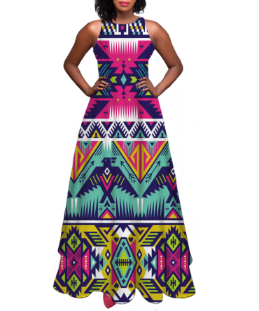 Pattern Native Sleeveless A-line skirt