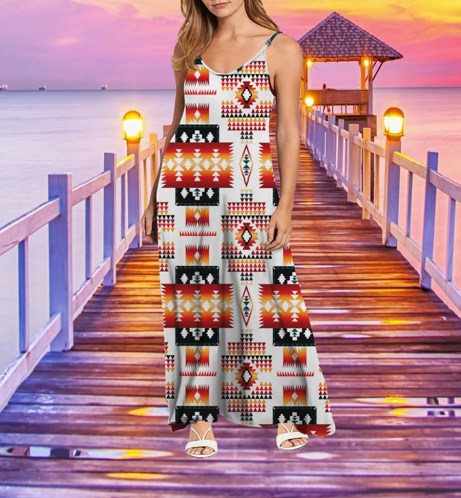 Tribe Design Native American Maxi Dress