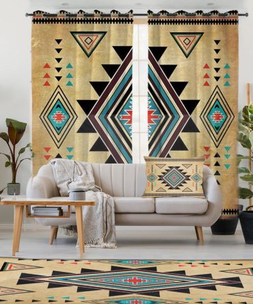 Geometric Southwest Printed Combo Living Room