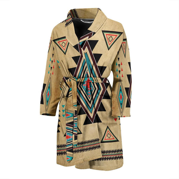 Southwest Symbol Native American Design Bath Robe - Men - Image 2