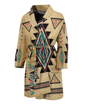 Southwest Symbol Native American Design Bath Robe - Men