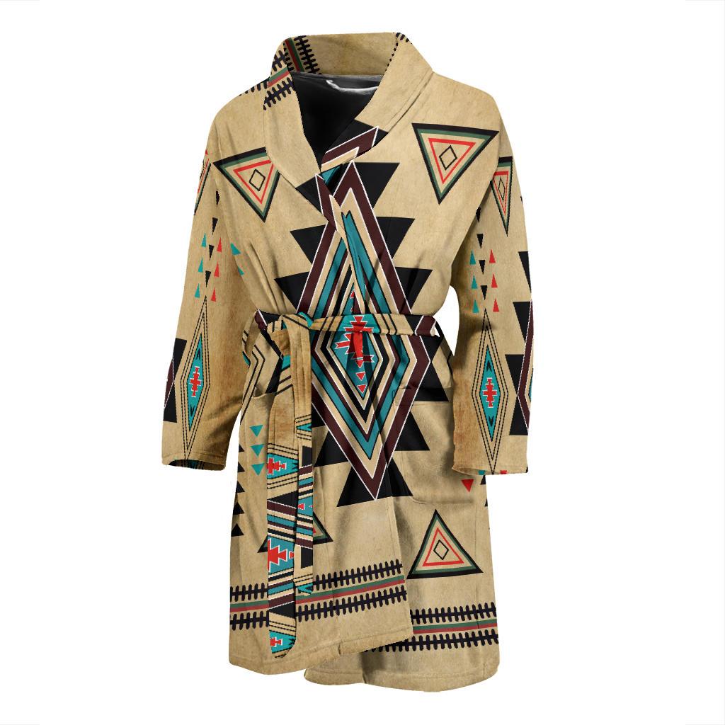 Southwest Symbol Native American Design Bath Robe - Men