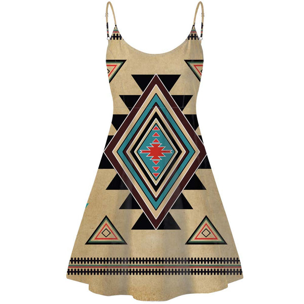 Southwest Symbol Native American Strings Dress - Image 2