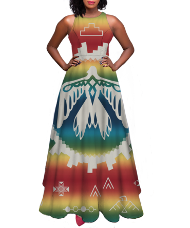 Pattern Native Sleeveless A-line skirt