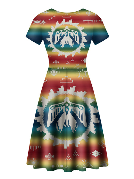 Thunderbird Rainbow Neck Dress - Image 3
