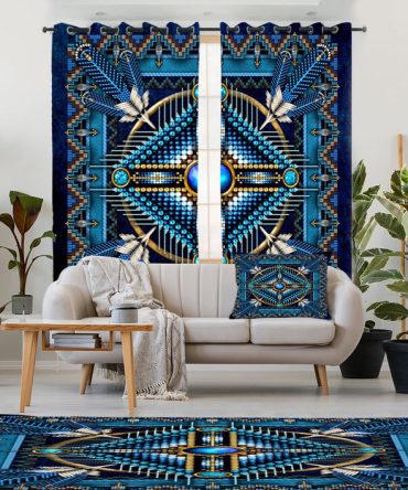 Naumaddic Arts Blue Combo Living Room