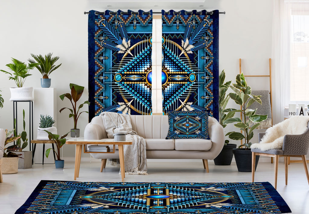 Naumaddic Arts Blue Combo Living Room