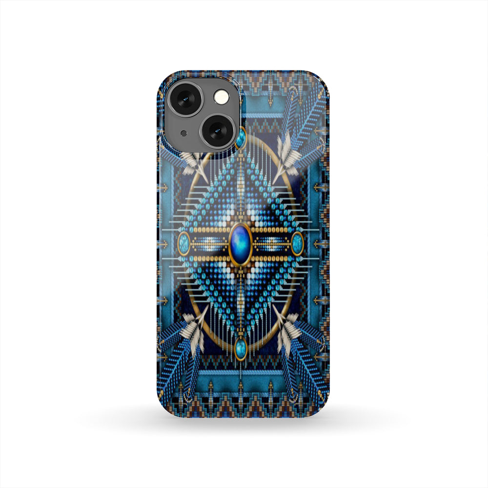Naumaddic Arts Blue Native American Phone Case