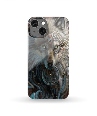 Wolf Warrior Native American Phone Case