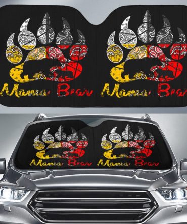 Mama Bear Native American Auto Sun Shades
