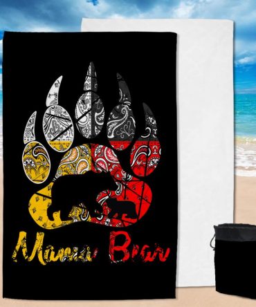 Mama Bear Native American Pool Beach Towel