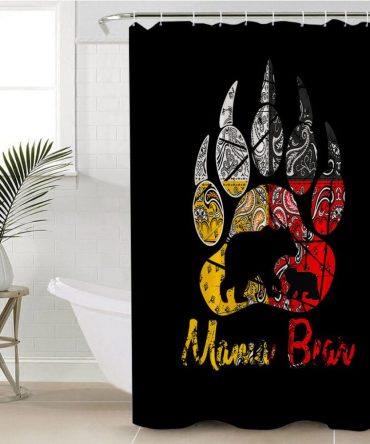 Mama Bear Native American Shower Curtain