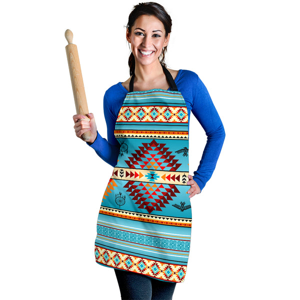 Blue Thunderbird Native American Apron - Image 3