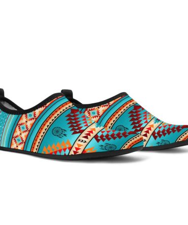 Blue Thunderbird Native American Aqua Shoes