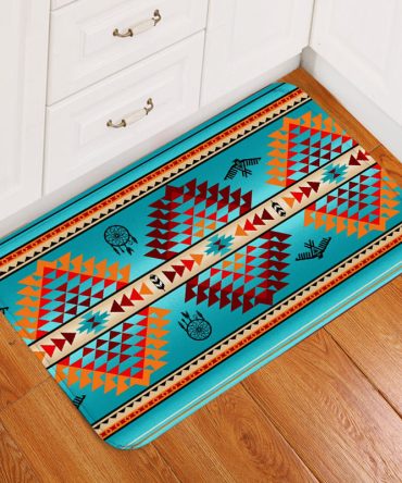 Blue Thunderbird Native American Doormat