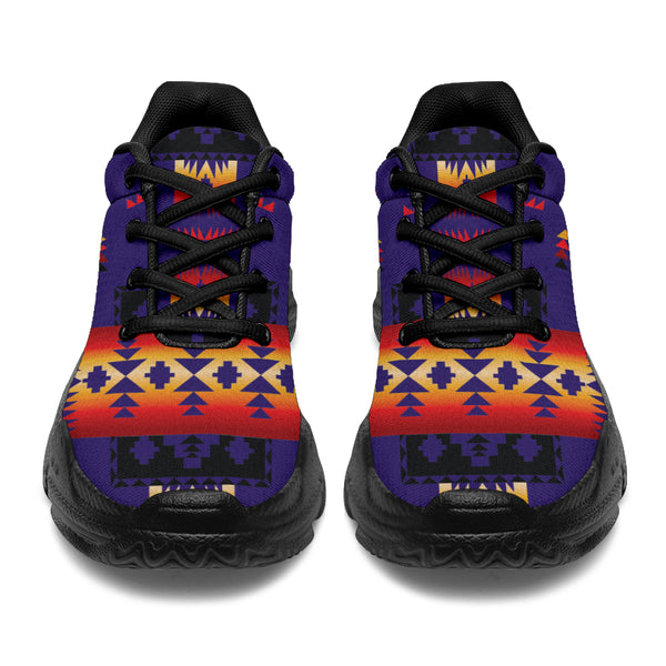 Purple Native Tribes Native American Chunky Sneakers - Image 4
