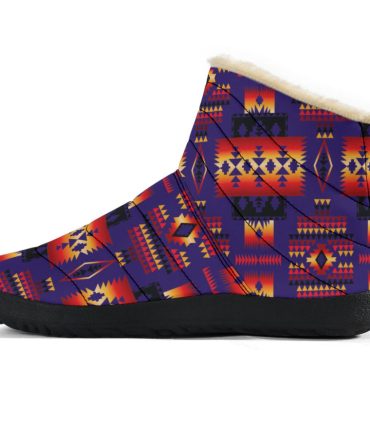 Purple Native Tribes Native American Cozy Winter Boots