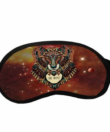 Native American Brown Wolf Sleep Mask