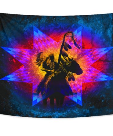New Native American Chief Tapestry