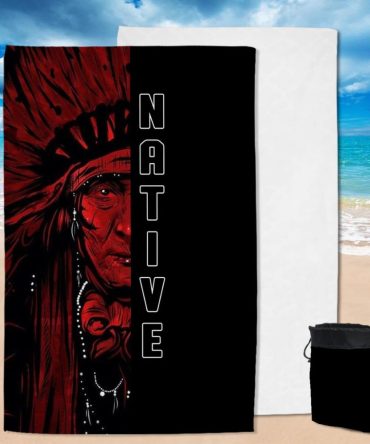 Native American Chief Pool Beach Towel