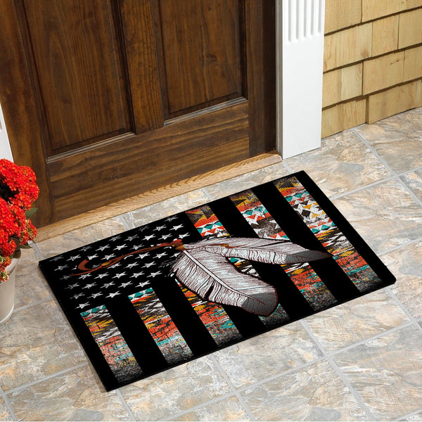 Flag Feather Native Doormat - Image 4