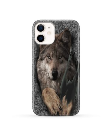 Gray Wolf Native American Phone Case