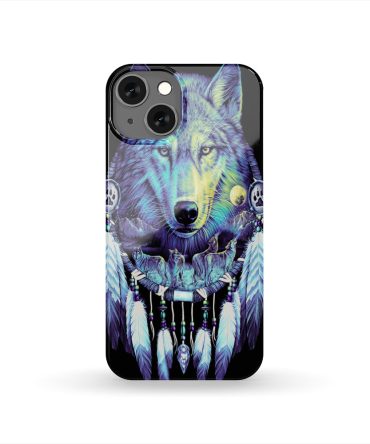 Wolf & Feathers Dream Catcher Native American Phone Case