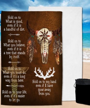Bison Feather Native American Pool Beach Towel